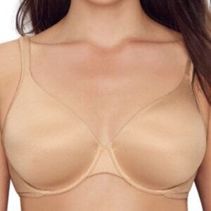 #1058 Vanity Fair Body Shine Full Coverage Underwire Contour Bra - Damask Neut